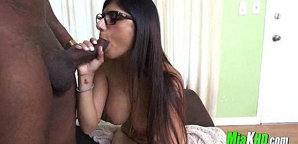  Mia Khalifa Enjoys Sucking a Big Black Cock